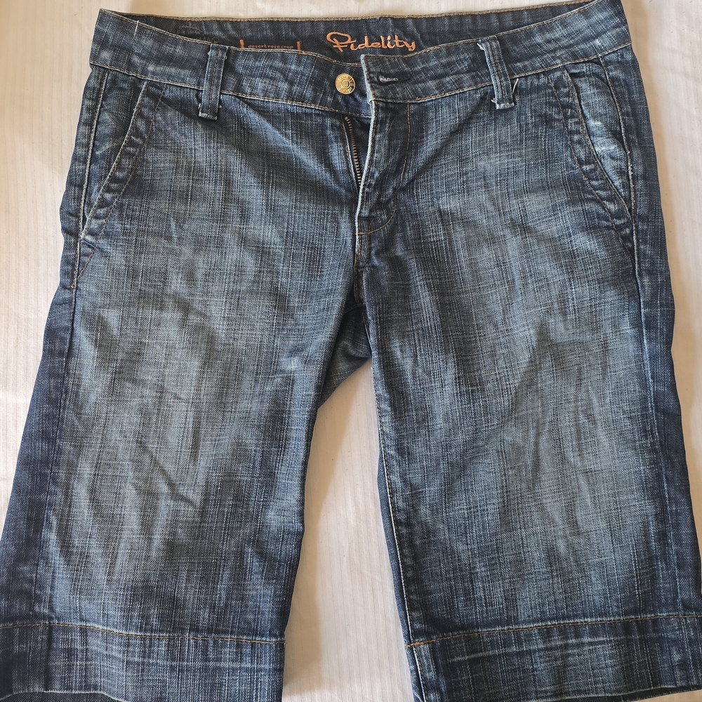Fidelity Women's Blue Denim Shorts